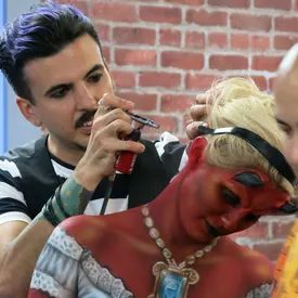 Nix working on a devil pirate girl