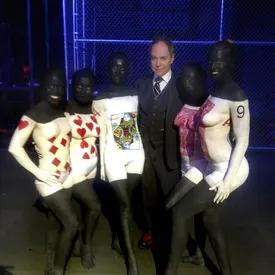 Teller and the card girls
