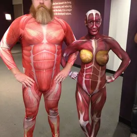 Drew and his muscle friend