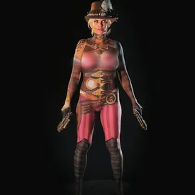 Wiser and Red's steampunk girl
