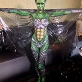 Jessica as our cosplay dragon