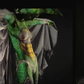 Jessica as our cosplay dragon