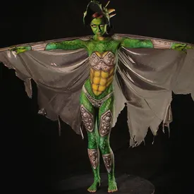 Jessica as our cosplay dragon