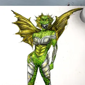 Cosplay dragon sketch
