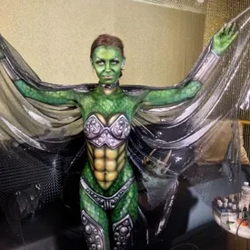 Jessica as our cosplay dragon