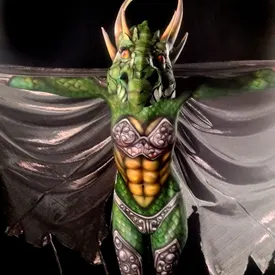Jessica as our cosplay dragon