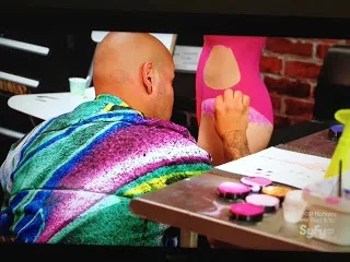 Naked Vegas Wiser Painting with Paradise