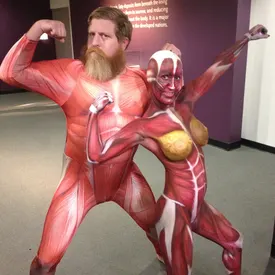 Drew and our muscle girl looking AWESOME