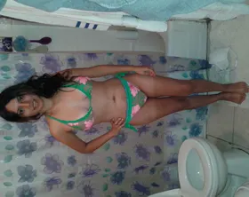 Rena Garcia, Naked Vegas model — swimsuit
